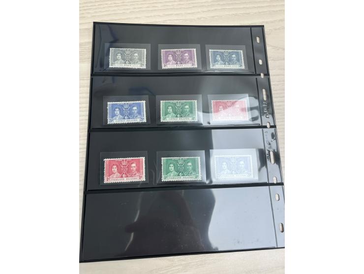 including KGVI Coronation issues, QEII Coronation commemoratives, QEII Royal Silver Wedding sets, and other related issues. T